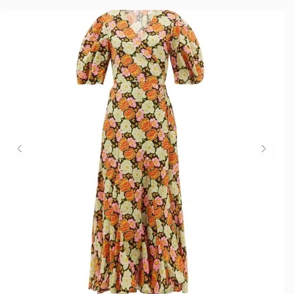 Rhode Resort Fiona Dress, Electric Petal-S - Picture 3 of 6